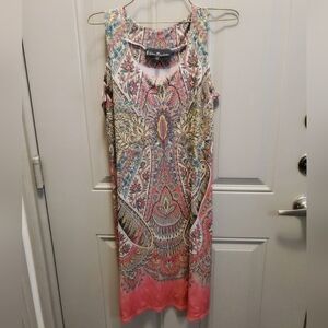 Sleeveless Boho Print Dress